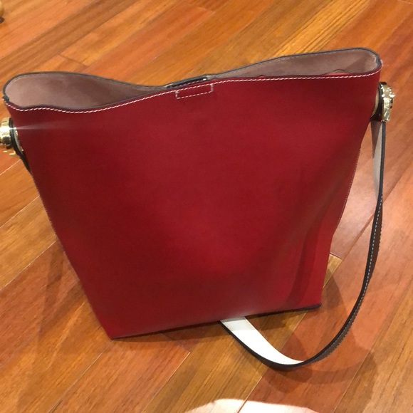 Leather crossbody purse pink/red - Picture 10 of 10